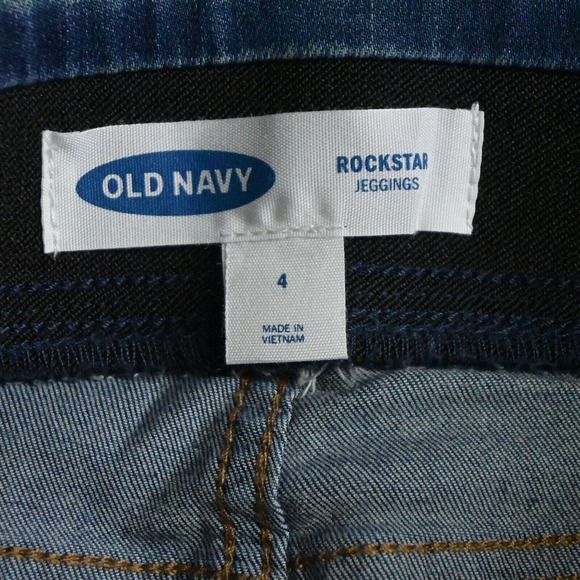 NEW Old‎ Navy 4 Rockstar Pull On Skinny Jeggings Medium Stretch Denim Jeans - Picture 3 of 7